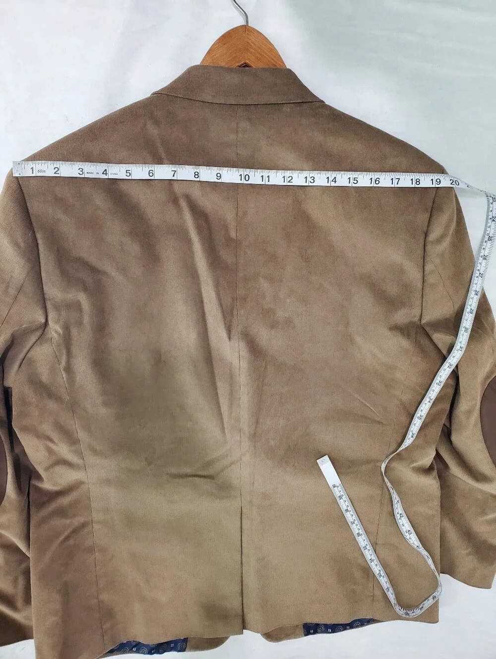 Lauren Ralph Lauren Corduroy Blazer 44S Tan Brown Lined Sport Coat Casual Jacket